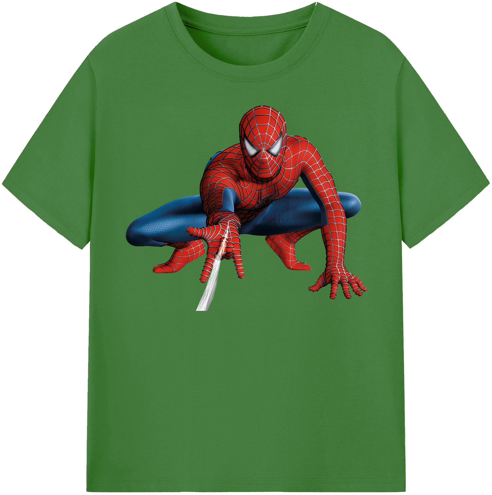 （画像用） Spider Man スパイダーマン レディースカジュアルプリントTシャツ（綿100％）